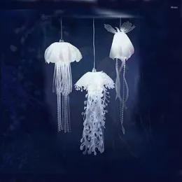 Candle Holders Modern Simple Creative Personality Dining Room Bedroom Living Jellyfish Chandelier Cafe Wedding Project Pendant Lamp