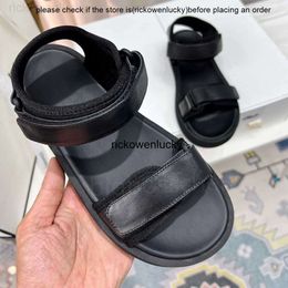 the row shoes summer new 2023 ladies Roman casual shoes designer classic fashion simple leather buckle a with flat heel thick bottom formal shoes factory shoes