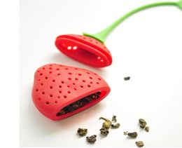 Strawberry shape silicone tea infuser strainer silicon tea bag ball dipper2678844