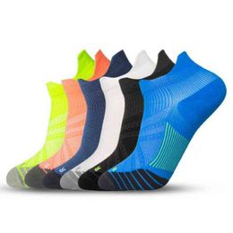 Balight 5 Pairs Mens Cotton Ankle Socks Breathable Cushioning Active Trainer Sports Professional Outdoor Running Sock Y1222 223t