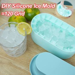 Tools Cylinder Silicone Ice Cube Mold Quickly Freeze Silicone Ice Maker Ices Cup Creative Cylinder Ice Bucket Cup Whiskey Beer Maker