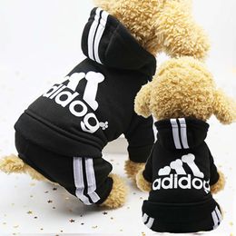 Medium Warm Small Clothes Dog For Luxury Dog Apparel Puppy Chihuahua Designer Clothing Jumpsuits Autumn And Winter Soft Four-legged Pet Sweater 7 Colour Wholesale 271