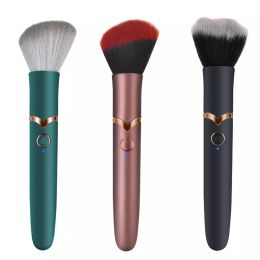 Brushes New Vibration Cosmetics Makeup Blending Brush with 10 Vibration Frequencies For Quick Makeup Electric Makeup Puff Applicator