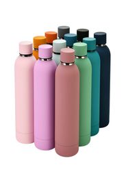 304 Stainless Steel Vacuum Flask Outdoor Sports Water Bottles Frosted Portable WaterBottle Rainbow Colour Tumblers WLL8842080000