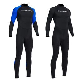 Adult Surfing Wetsuit Men Wet Suits UV Swimwear Diving Suit Nylon M-3XL Full Wetsuit Adult Diving Snorkeling Body Suits 240506
