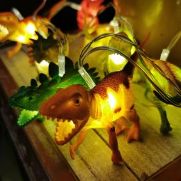 Decorations 10 LED Dinosaur String Light For Kids Christmas Fairy Lights Children'S Room Lights Party Gift Jurassic World Decor String Light