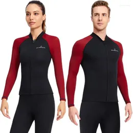 Women's Swimwear 1.5mmSplit Warm Diving Suit Long Sleeve Sunscreen Snorkelling Surfing Jellyfish Swimsuit