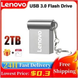 Adapter Lenovo 2TB Metal Pen Drive 128GB USB 3.0 Flash Drive 1TB 512GB Flash Disc 256GB Memory Stick Free Logo Free Delivery Shipping