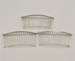 50pcs Blackgoldsilver 20 Teeth Wedding Bridal DIY Wire Metal Hair Comb Clips Hair Findings Accessories6381918