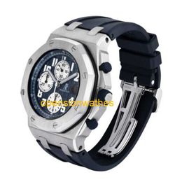 Automatic Watch AP Luxury Watches APS factory Audemar Pigue Royal Oak Offshore Watch 42mm Stainless Steel Blue Rubber OPAU