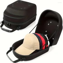 Storage Bags 1pc Black Hat Travel Case With Adjustable Strap Bag Air Hole For Baseball Ball Holder