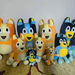 Cartoon Bluey 10-28-40cm plush toy throw pillow backpack keychain decoration