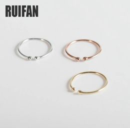 rings Jewelrys 14K Rose Gold Color Round 925 Sterling Silver Ring for Women Girls Open Thin Finger Ring Fine Jewelry Accessories 8700415
