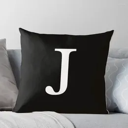 Pillow Black Basic J Throw Decorative Sofa Pillowcase Cover Set