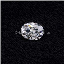 Loose Gemstones 3X510X14Mm White D Color Vvs1 Oval Cut Moissanite Stone With Gra Certificate Drop Delivery Jewelry Dhn0K