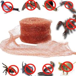 Traps Behogar 10x600cm Multipurpose Fine Copper Mesh for Repelling Bird Bat Rodent Mouse Mice Rat Snail Snake Insect Pest Control