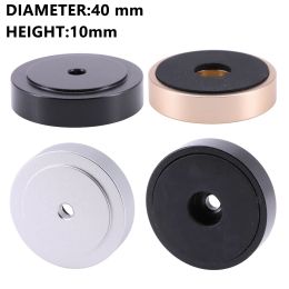 Amplifier 4PCS 40mm *10mm HiFi AMP Speaker Aluminium Isolation Feet Pad Use For Turntable DAC Stereo Audio Speakers Amplifier Feet Pads