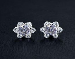 Sterling Silver S925 2CT Moissanite Diamond Earring Women Wedding Engagement Earrings Excellent Cut Brilliant Hip Hop Gift8179855