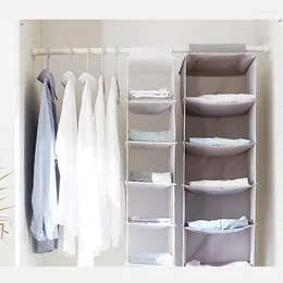 Storage Bags Multi-layer Underwear Bag Oxford Cloth Foldable Clothes Bra Socks Hanging Household Closet Organiser