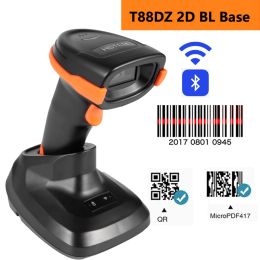 Scanners Barcode Wireless Scanner 1D 2D Handhel Portable Mini Wired Wireless USB Bluetooth QR Bar Code Reader For Supermarket Warehouse