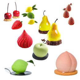 Moulds 29 Types Fruit Mousse Baking Mould NonStick Silicone Cake Mold Party Pastry Pan Kitchen Bakeware Dessert Decorating Tool