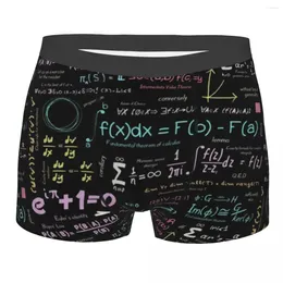 Underpants Sexy Male Fashion Pure Math Nerd Underwear Physics Science Boxer Briefs Men Soft Shorts Panties
