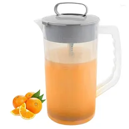 Hip Flasks 2000ml Mixing Pitcher Juice Jugs Large Capacity Tea Container With Wide Nozzle Cold Water Kettle For Beverages