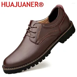Casual Shoes Genuine Leather Men Stylish Business Gentleman's Comfortable Natural Formal Fashion Oxfords For Man