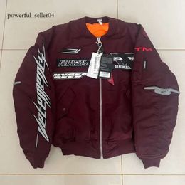 High Street Original VETEMENTS Men Racing Jackets VTM Jackets Alpha Insulation Air Force Bomber Patched Tags Coat 732