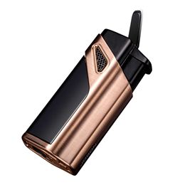 JOBON Cigar Cigarette Triple Jet Blue Flame Butane Gas Unfilled Torch Fashion Fashionized Wholesale Lighter