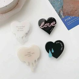 Cell Phone Mounts Holders Korean Cute CartoonLove Heart Magnetic Holder Grip Tok Griptok Phone Stand Holder Support For iPhone For Pad Magsafe Smart Tok