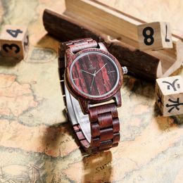 Mens Watch Luxury Watches Size40.5MM l Wooden Wristwatches UWOOD Japan MIYOTA Quartz Movement Watches With Box Top Quality
