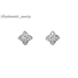 Premium VVS White Diamond Moissanite Stud Earrings in 925 Sterling Silver | White Gold Heart Moissanite Earrings
