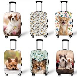Accessories Cute Oil Pet Dog Paint Washable Suitcase Cover French Bulldog Travel Suitcase Protector Fits 18 ~32 Inch Zipper Suitcase cover