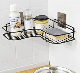 Bathroom Shelf Kitchen Organizer Shees Corner Frame Iron Shower Caddy Storage Rack Shampoo Holder For Bathroom Accessories3752261