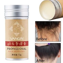 Pomades Waxes Professional hair breaking art wax stick gel cream Modelling curl fixed fluffy lace men and women Q240506