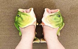 e Fish Slippers Woman Handmade Personality Fish Sandals Kids Women Bling Flip Flops Slides Fish Beach Slippers7452207