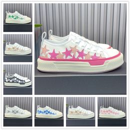 Casual Shoes Men Women Designer Sneaker Skeleton Shoe Stars Canvas Flat Lace Up Black White Red Pink Green Blue Dark Grey Beige Platform Trainers Sports Sneakers