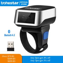 Scanners Barcode Scanner Wireless Qr Bar Code Scanner Portable 1d 2d Barcode Reader Bt Usbcompatible for Windows Ios Android Linux Mobile