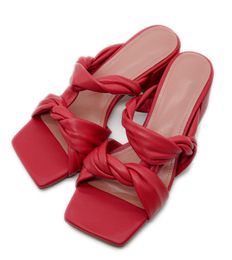 Slipon Open toe shoes 2020 Summer Genuine Leather Woman Sandals Red and Black Square Toe Low Heels Women Sexy Sandals Summer Shoe2311962