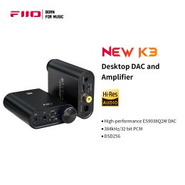 Amplifier FiiO NEW K3 Headphone Amplifier DSD USB DAC for PC,DSD256 Support COAXIAL/OPTICAL/2.5 BALANCE