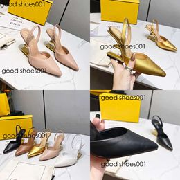 First Fashion Sas Pointed Toe Wedge Heels 2022 Designer Summer New Sexy Real Sheepskin Back Strap Women Shoes Custom Large Heteromorphous Original edition