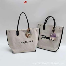 Factory Source High Quality Handbags Is 2024 Canvas Tote Bag Large Capacity Shopping Super Bucket