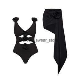 Women's Swimwear Vintage Swimsuit One Piece Black Holiday Beachwear Designer Bathing Suit Summer Surf Wear Beach Dress H240507