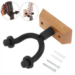 Wooden Guitar Wall Mount Hanger Ukulele Guitar Hooks Bass Stand Holder Fit For Electric Guitars Violin Guitar Accessories