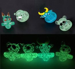 Whole 25mm OD UFO Carb Caps Nail For Quartz Thermal P Banger Glow in The Dark Luminous Carb Cap Smoking Accessories5326869