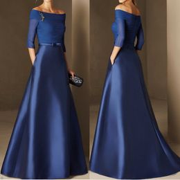 Elegant A Line Prom Off The Shoulder Sleeve Floor Length Ruffle Appliques Sequins Beaded Celebrity Evening Dresses Plus Size Custom Made B 0509