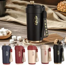 Mugs Smart Coffee Mug Stainless Steel Temperature Control Insulated Cup Portable & Leak-proof For Outdoor Camping Tools