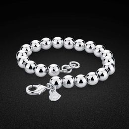 Bangle Bead chain 925 sterling silver beautiful ladies celebrities girls boys fashion designers parties women Jewellery holiday gifts Q240506