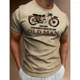 Men's T Shirts 3D Print Street Motor Short Sleeves Prints Fashion Designer Vintage Apparel T-shirts Graphic Motorcycle O-Neck Clothing